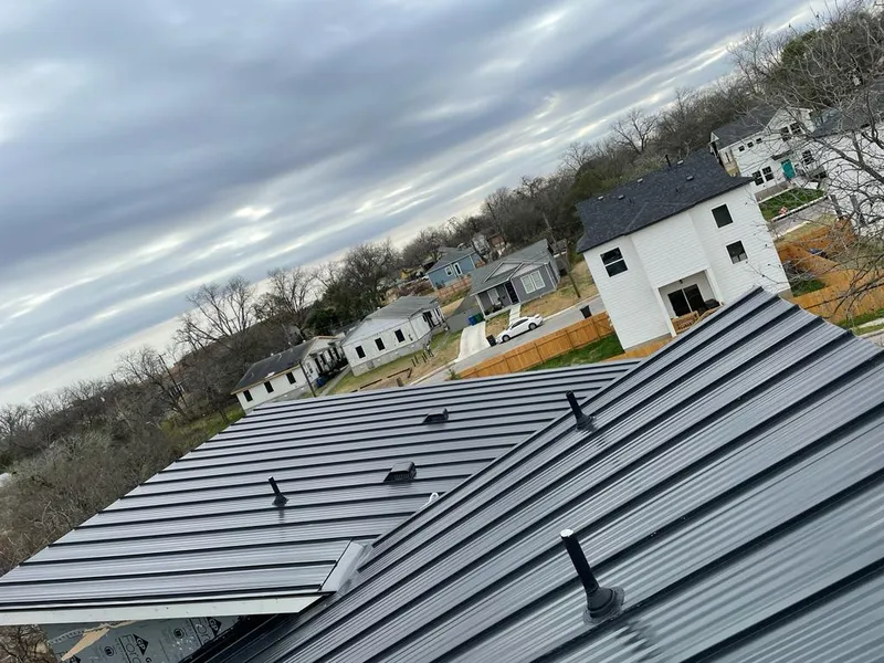 Standing seam metal roof panels with vents for Skylight Repair in Islip